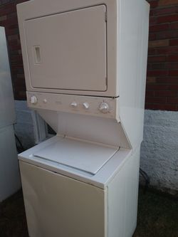 GE stack washer