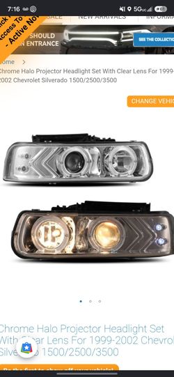 Chevy Silverado 1500 Halo headlights
