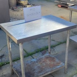NSF Certified 36"x24"x34.5" Stainless Steel Restaurant Kitchen Table