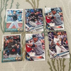 Stanton And Yelich Baseball Cards 
