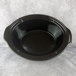 Crock Pot 7Qt Replacement Insert SCV700 Black Oval Crock Only