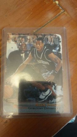 #1 allen iverson college card