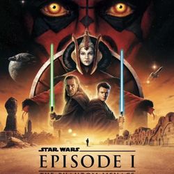 brand new disney star wars episode 1 the phantom menace 25th anniversary promo poster 27x40 double sided authentic 