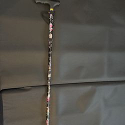 Women’s 5” Cane Floral Design With Light