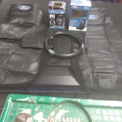 Seat Covers And Steering Wheel Cover