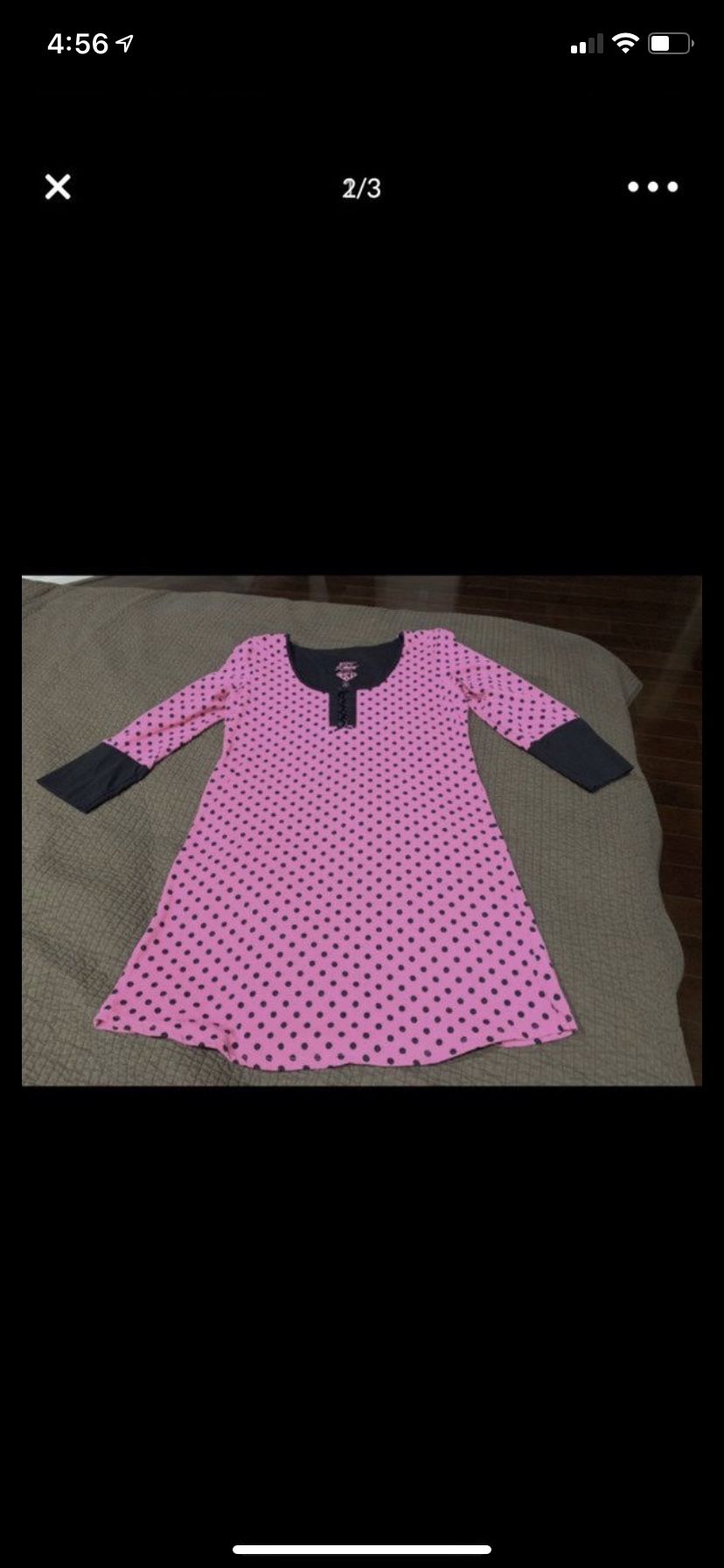 Betsey Johnson night gown Nightgown size Medium Fits like a small Betsy pajamas pjs