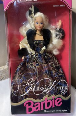 1993 Golden Winter Barbie Mattel Limited Edition  NRFB