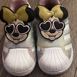 Adidas Toddler Girl Originals superstar 360XDisney Minnie Mouse Slip on sneakers