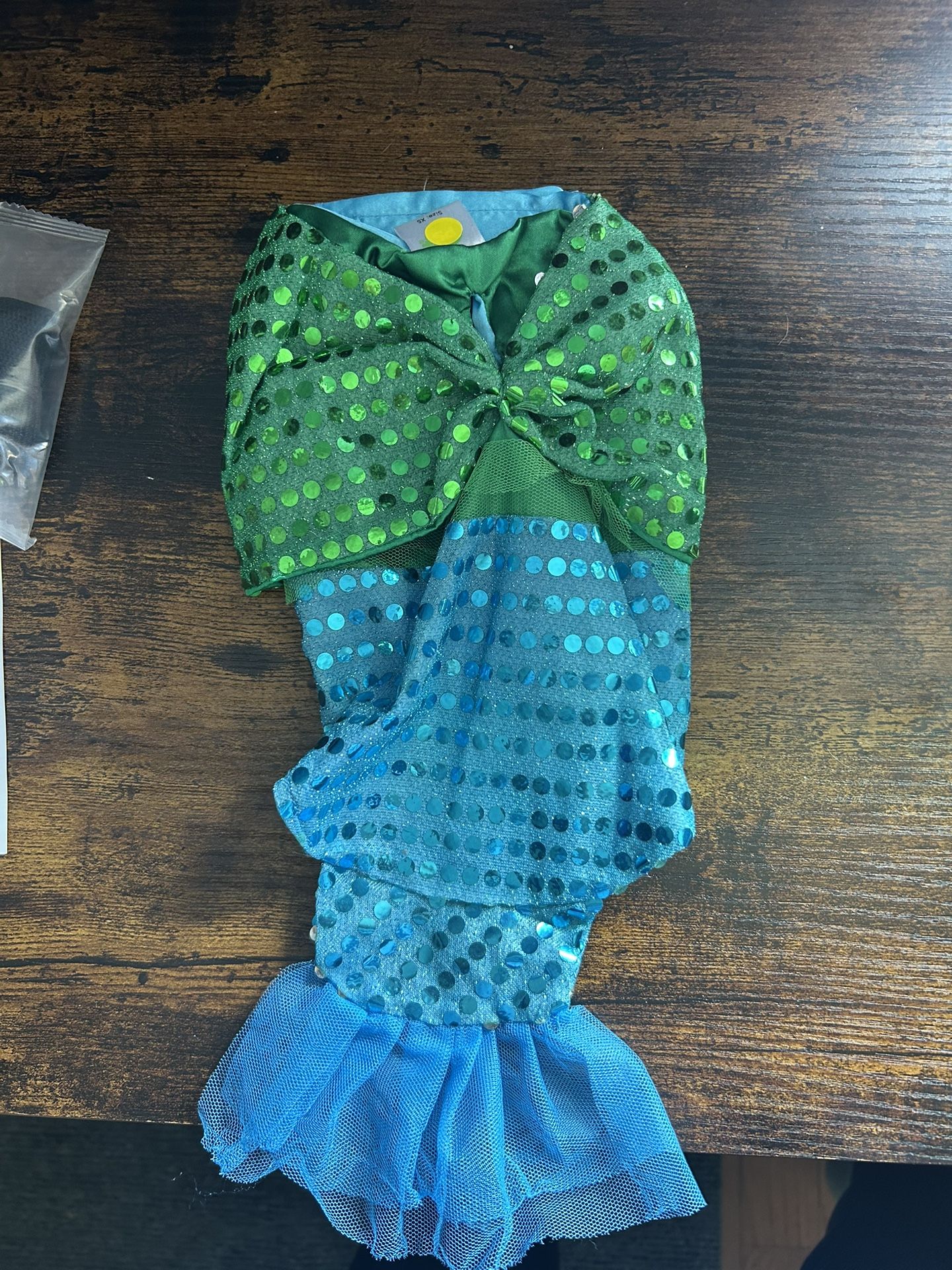 XS Mermaid Dog Costume
