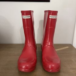 Military Red Hunter Rain Boots