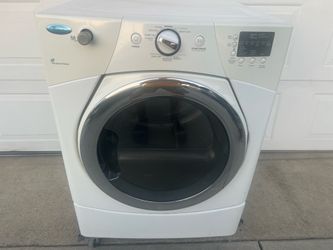 WHITE WHIRLPOOL GAS DRYER IN GOOD CONDITION