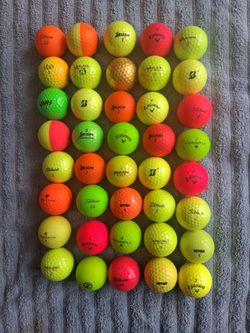 40 Colored Golf Balls