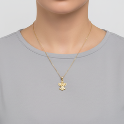 10K Yellow Gold Angel Pendant