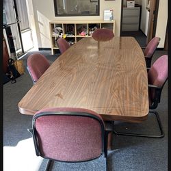Conference table and chairs