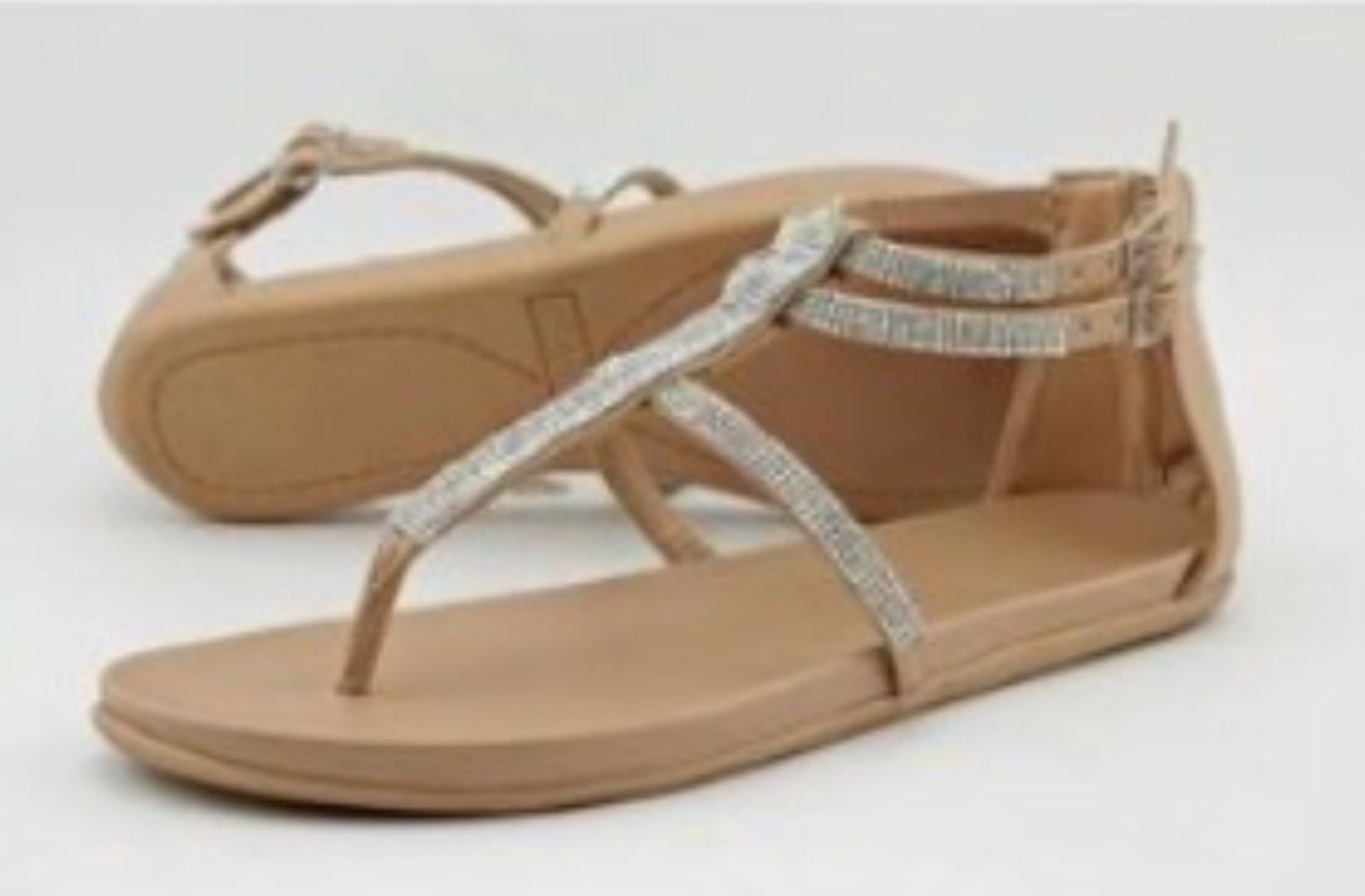 Leather Sandals, Zip Enclosure, Kenneth Cole