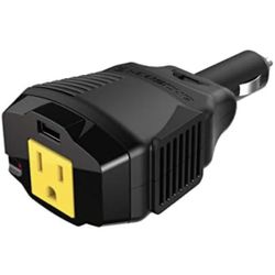 SCOSCHE PI100CL INVERT100 100W Mobile Power Inverter with 1 AC Outlet, 12W USB P