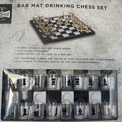 Bar Mat Drinking Chess Set