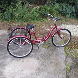 Schwinn Adult Tricycle with Rear Basket