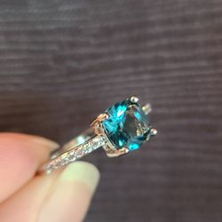 Beautiful Created London Blue Topaz Ring Size 7 And 8. Price Per Ring Please Specify Size 