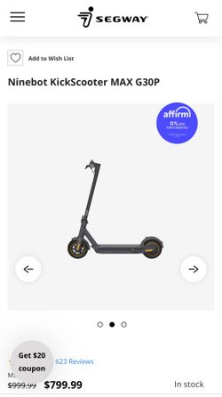 Ninebot Kick Scooter MAX G30P