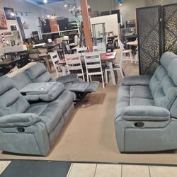 2pc Reclining Sofa And Loveseat