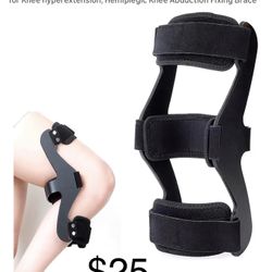 Fixed Knee Immobilizer Brace, Knee Hyperextension Orthosis, Worn in 10 Seconds