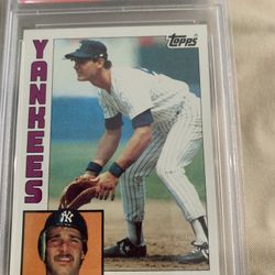 Don Mattingly 84 Topps Rookie Psa 10