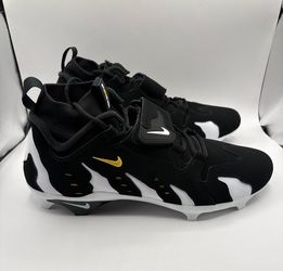 Rare Nike Alpha DT Max ‘96 PE Deion Sanders Black White Size 15 Football Cleats