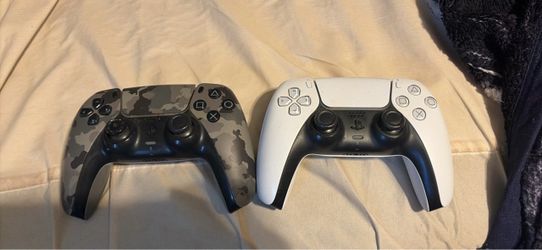 Two PS5 DualSense Controllers