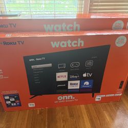 3 Brand New Onn  ROKU TV