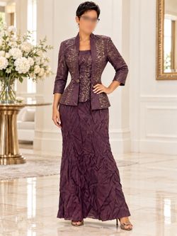 Purple Formal Dress with Matching Jacket