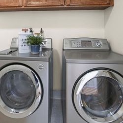 LG Tromm Front Load Washer & Dryer Set – Clean & Working