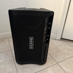 Simmons Self Powered 100w Monitor/Speaker w/removable Device Shelf