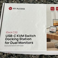 AV Access USB Docking Station for 2 Laptops/Dual Monitors 
