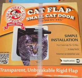 Ideal Pet Products Cat Flap / Small Cat Door 6.25” x 6.25”