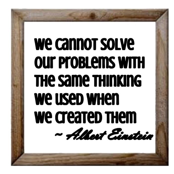 Set of 4 Albert Einstein quotes framed wall art decor decoration