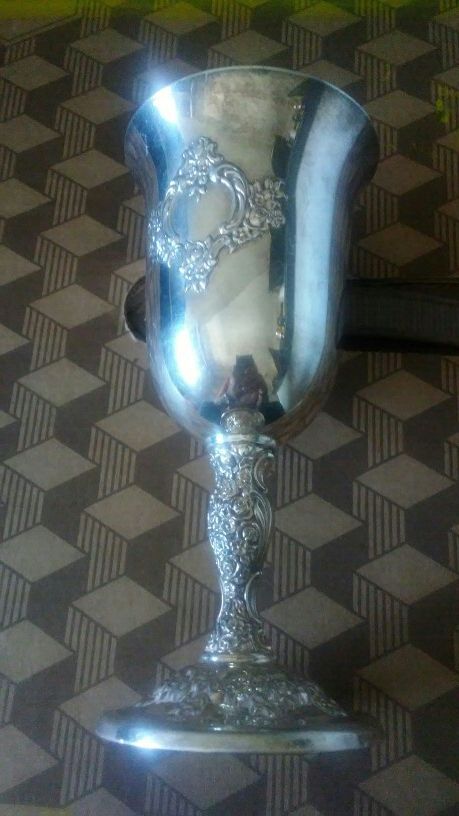 Antique International Silver Co. Sterling Plate Wine Goblet Chalice