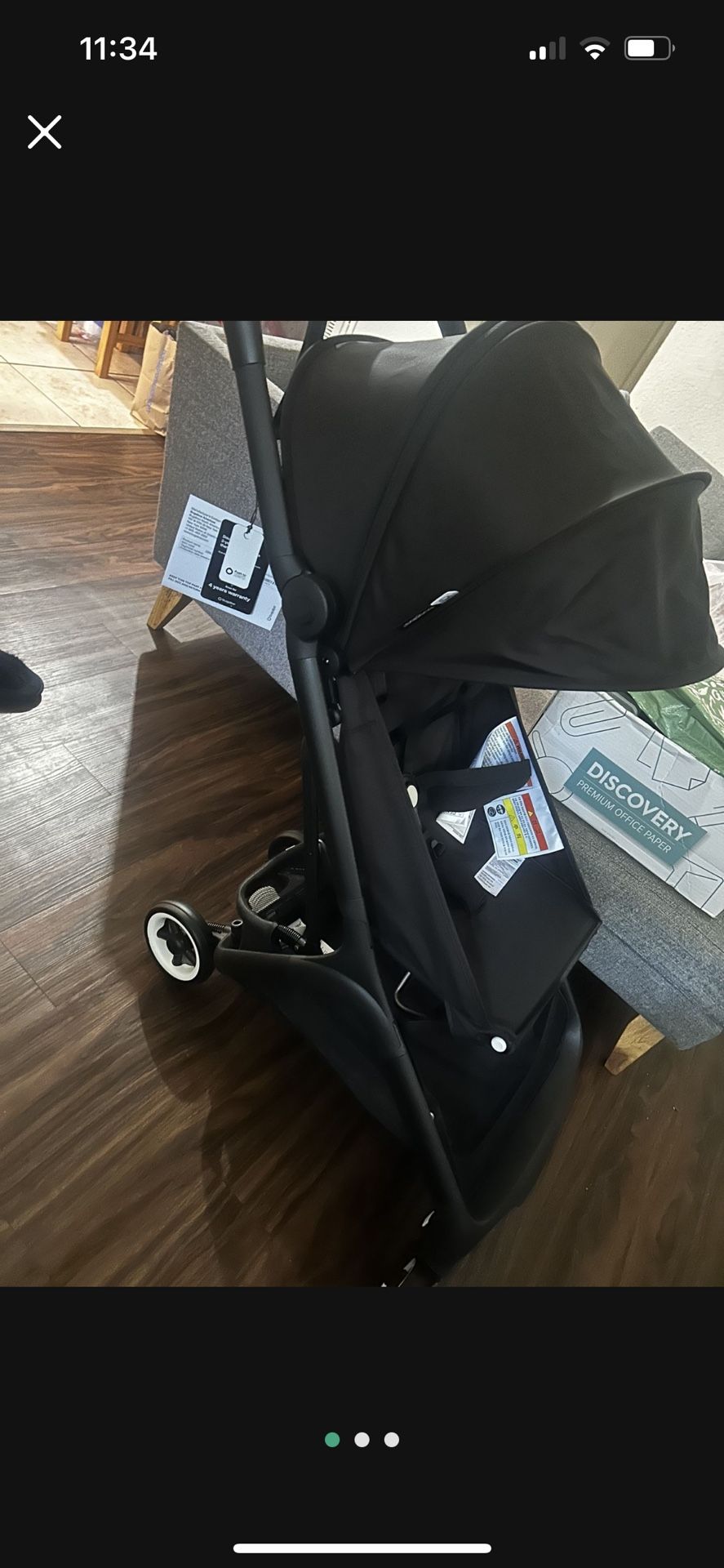 New in box Bugaboo Butterfly stroller Black