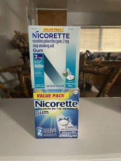 Nicorette Gum 2 Boxes