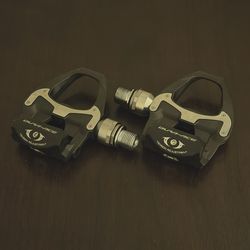 Shimano Dura-Ace Carbon Clipless pedals.