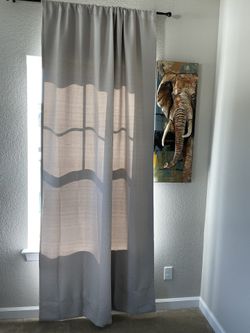 3 Tan cortina blackout curtains 132 CM by 274 CM