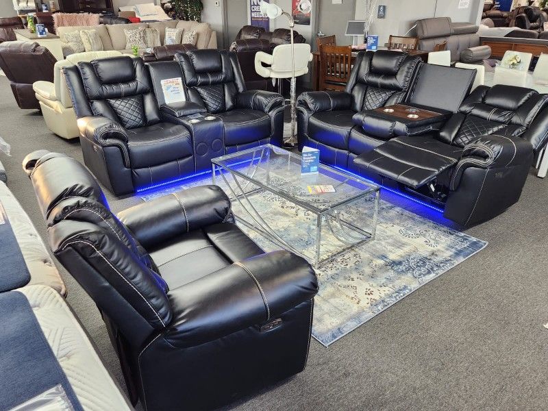 Power Reclining Livingroom Furniture Sectional Couches Sofa Sets On Promotion