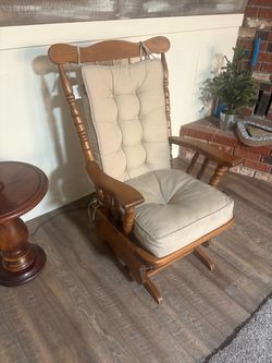 Wood glider chair
