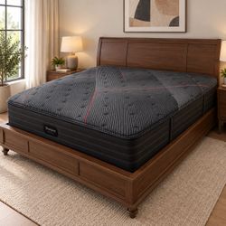 King Size Beautyrest Black C-Class Mattress, 12” Extra Firm Profile for Enhanced Support and Durability, Factory-Sealed in Plastic, Same-Day Delivery