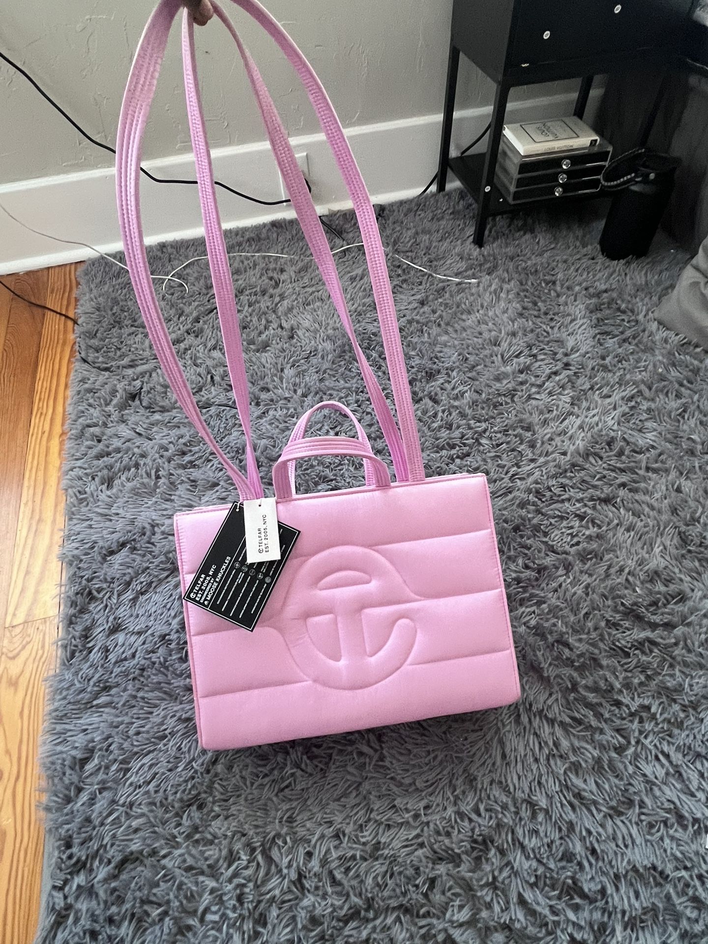 BUBBLEGUM PINK MEDIUM TELFAR BAG