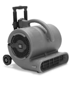 B-Air 1/2 HP Air Mover Stackable Carpet Dryer Floor Blower Fan w/ Handle Grey