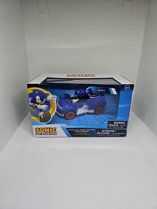 Sonic The Hedgehog Blue All Stars Racing Transformed Pull Back Racer NKOK New 