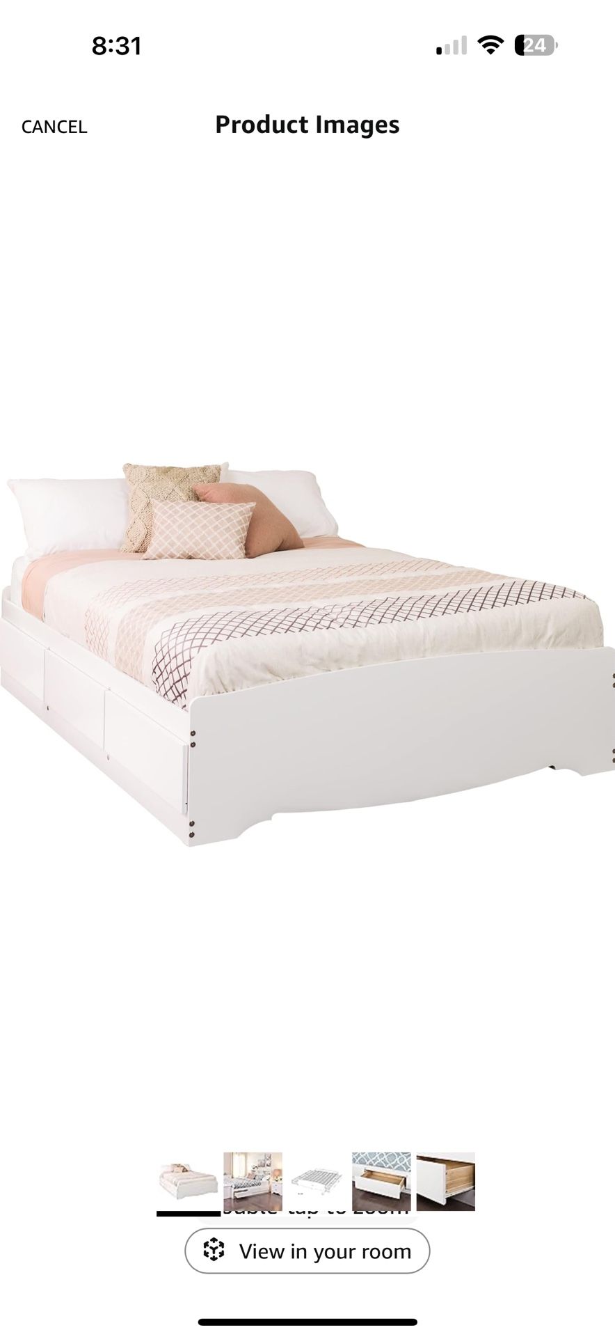 Full Size Bed with Storage in a Box