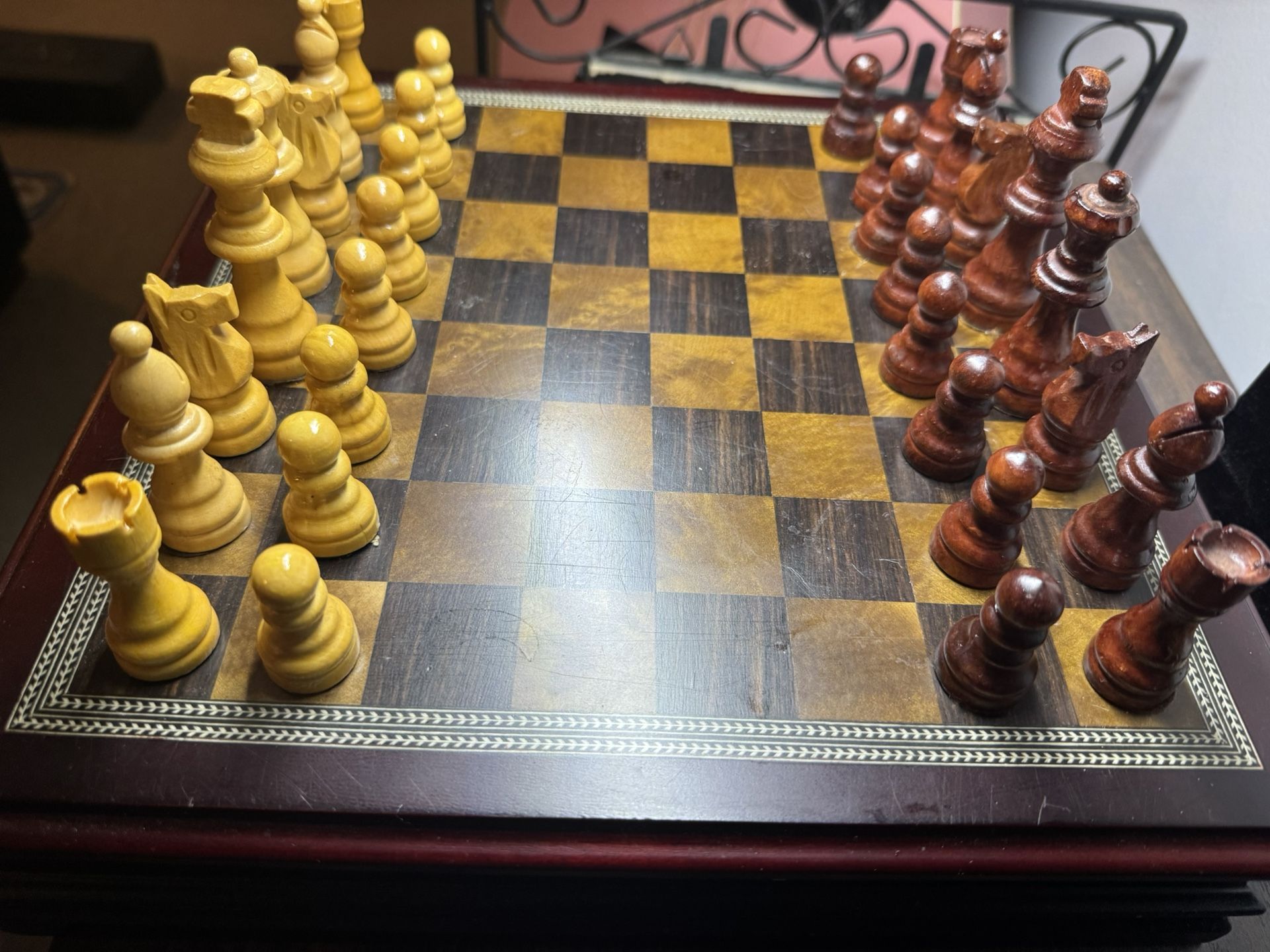 Checker And Chess Board