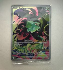 Mega Evolution Bulbasaur IR 133/132 Stamped Promo Pokemon Card